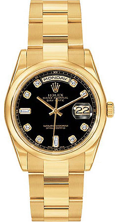 Rolex Day-Date Series Mens Automatic 18kt Yellow Gold Wristwatch 118208-CDD Rolex Day-Date Series Mens Automatic 18kt Yellow Gold Wristwatch 118208-CDD