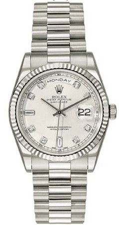 Rolex Day-Date Series Mens Automatic 18kt White Gold Wristwatch 118239-SD Rolex Day-Date Series Mens Automatic 18kt White Gold Wristwatch 118239-SD