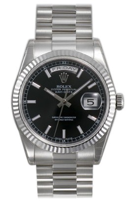 Rolex Day-Date Series Mens Automatic 18kt White Gold Wristwatch 118239-BKSP Rolex Day-Date Series Mens Automatic 18kt White Gold Wristwatch 118239-BKSP