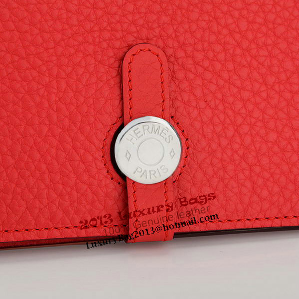 Hermes Dogon Combined Wallet A508 Light Red Hermes Dogon Combined Wallet A508 Light Red