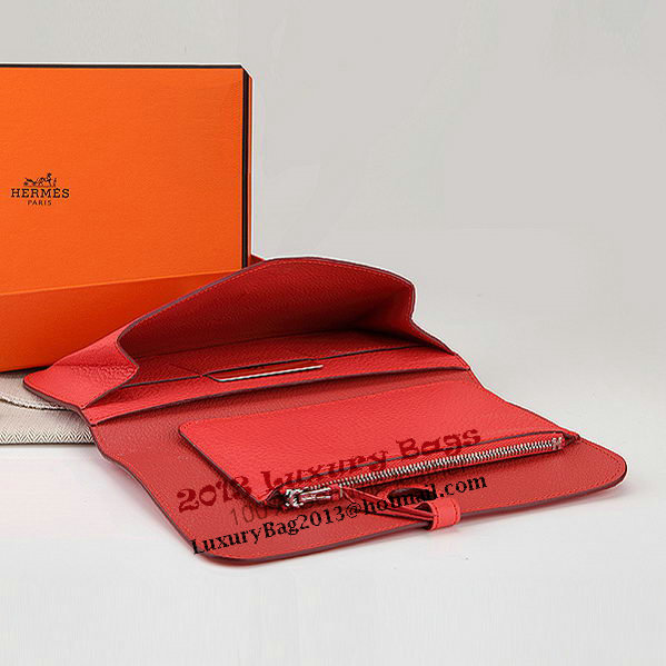 Hermes Dogon Combined Wallet A508 Light Red Hermes Dogon Combined Wallet A508 Light Red