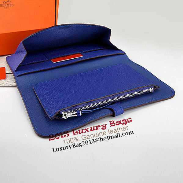 Hermes Dogon Combined Wallet A508 RoyalBlue Hermes Dogon Combined Wallet A508 RoyalBlue