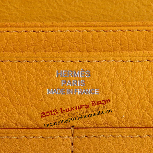 Hermes Dogon Combined Wallet A508 Yellow Hermes Dogon Combined Wallet A508 Yellow