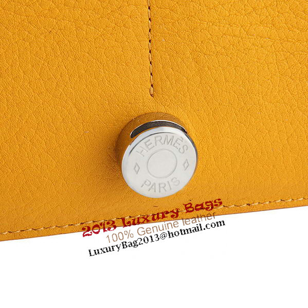 Hermes Dogon Combined Wallet A508 Yellow Hermes Dogon Combined Wallet A508 Yellow