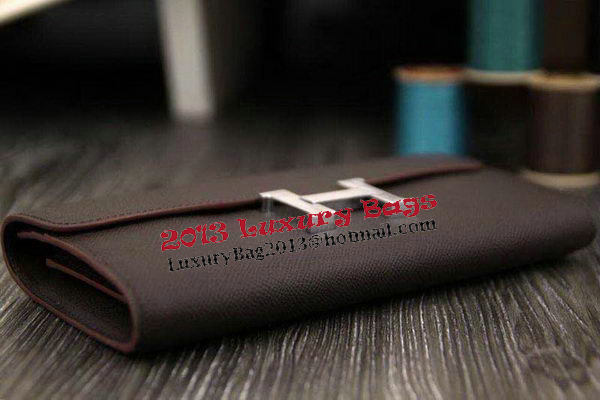 Hermes Constance Long Wallets Original Leather HA909 Brown Hermes Constance Long Wallets Original Leather HA909 Brown