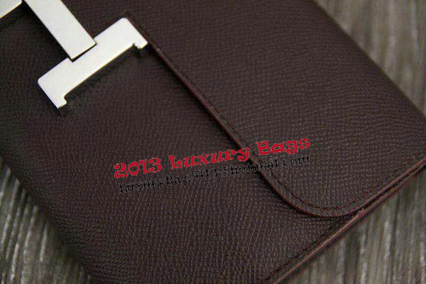 Hermes Constance Long Wallets Original Leather HA909 Brown Hermes Constance Long Wallets Original Leather HA909 Brown