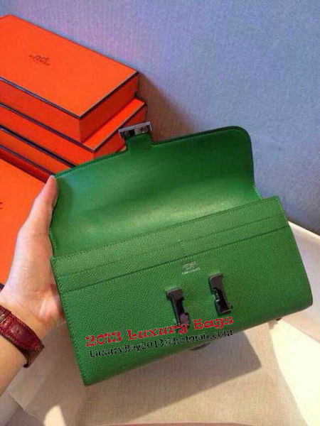 Hermes Constance Long Wallets Original Leather HA909 Green Hermes Constance Long Wallets Original Leather HA909 Green