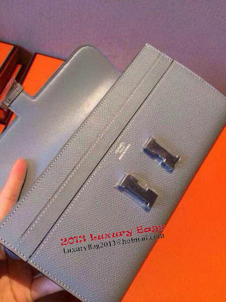 Hermes Constance Long Wallets Original Leather HA909 Light Blue Hermes Constance Long Wallets Original Leather HA909 Light Blue