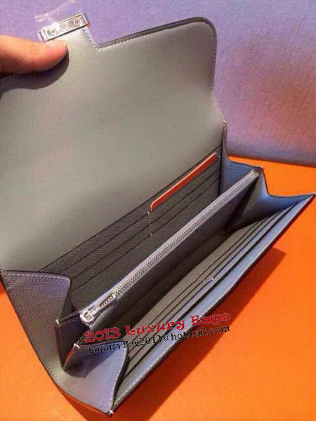 Hermes Constance Long Wallets Original Leather HA909 Light Blue Hermes Constance Long Wallets Original Leather HA909 Light Blue