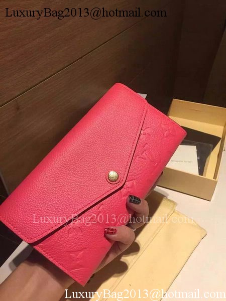 Louis Vuitton Monogram Empreinte Josephine Wallet M61369 Rose Louis Vuitton Monogram Empreinte Josephine Wallet M61369 Rose