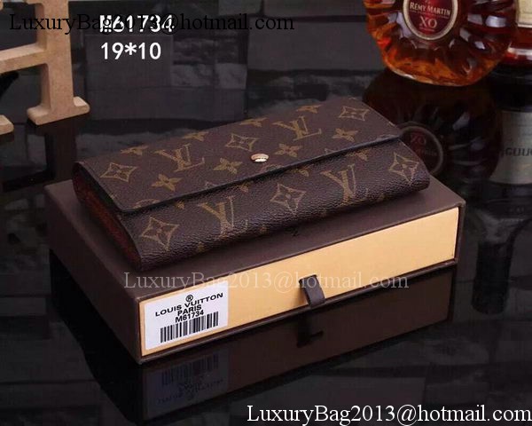 Louis Vuitton Monogram Canvas Sarah Wallets M61734 Louis Vuitton Monogram Canvas Sarah Wallets M61734