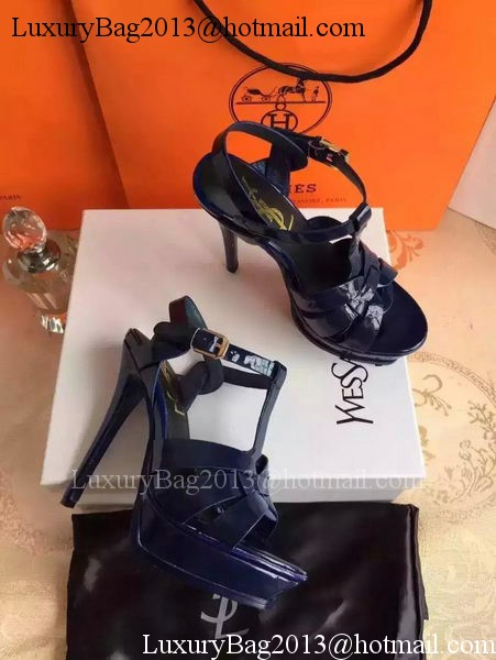 Yves Saint Laurent 20mm Platform 130mm Sandal YSL302 Royal Yves Saint Laurent 20mm Platform 130mm Sandal YSL302 Royal