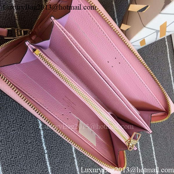 Louis Vuitton Monogram Empreinte Zippy Wallet X60017 Pink Louis Vuitton Monogram Empreinte Zippy Wallet X60017 Pink