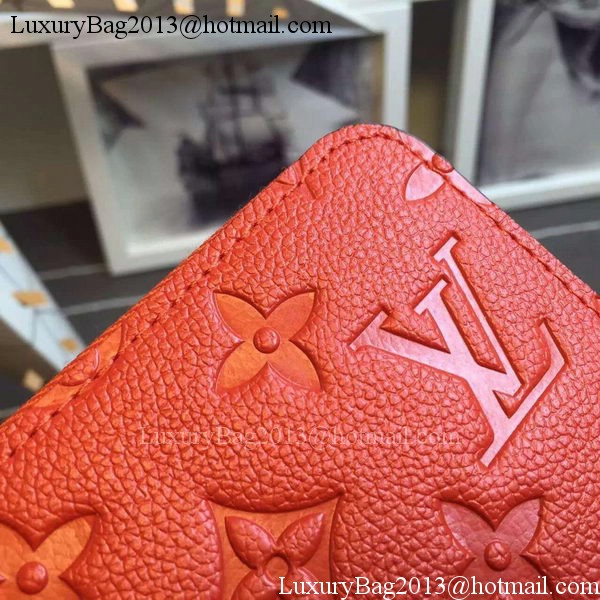 Louis Vuitton Monogram Empreinte Zippy Wallet X60017 Red Louis Vuitton Monogram Empreinte Zippy Wallet X60017 Red