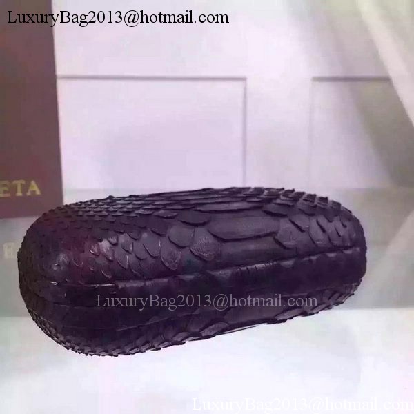 Bottega Veneta Snake Leather Knot Clutch BV8653 Black Bottega Veneta Snake Leather Knot Clutch BV8653 Black