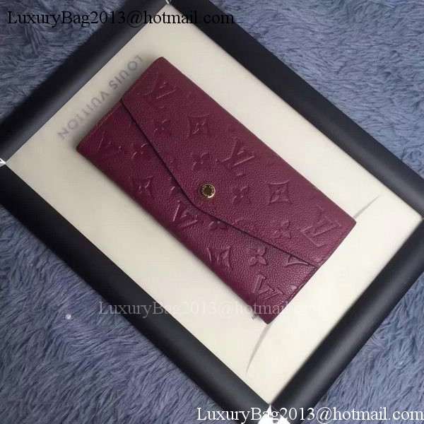 Louis Vuitton Monogram Empreinte WALLET M60565 Purple Louis Vuitton Monogram Empreinte WALLET M60565 Purple