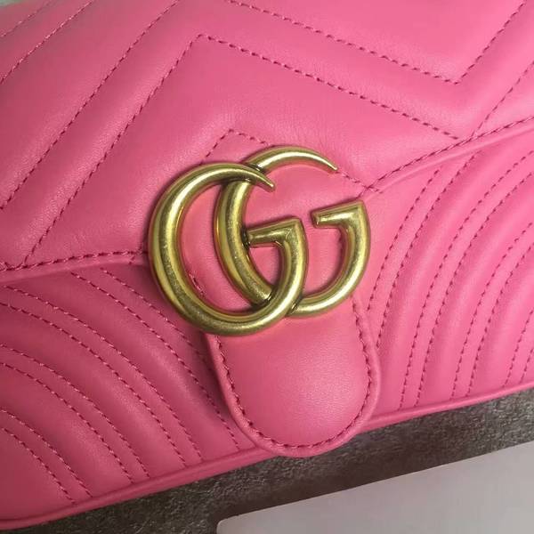 Gucci Now GG Marmont Mini Shoulder Bag 446744 Pink Gucci Now GG Marmont Mini Shoulder Bag 446744 Pink
