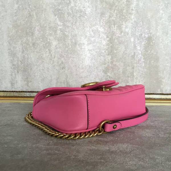 Gucci Now GG Marmont Mini Shoulder Bag 446744 Pink Gucci Now GG Marmont Mini Shoulder Bag 446744 Pink