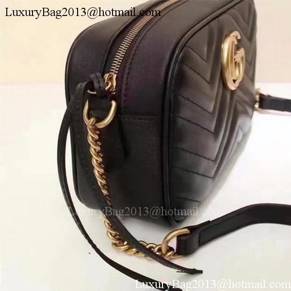 Gucci GG Marmont Matelasse Shoulder Bag 447632 Black Gucci GG Marmont Matelasse Shoulder Bag 447632 Black