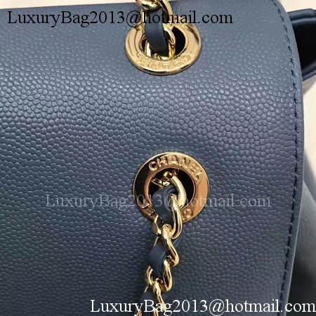 Chanel Original Leather Backpack CHA2590 Blue Chanel Original Leather Backpack CHA2590 Blue