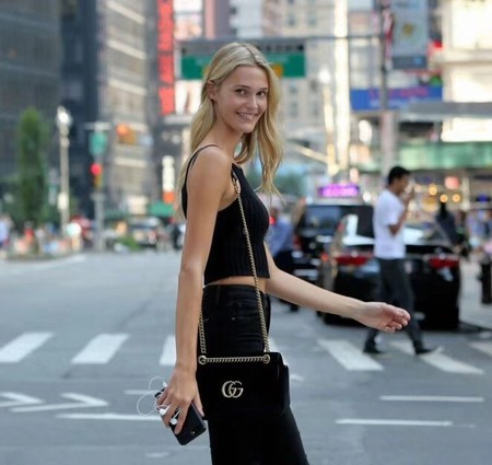 Gucci GG Marmont Matelasse Shoulder Bag 443496 Black Gucci GG Marmont Matelasse Shoulder Bag 443496 Black