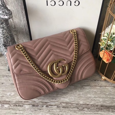 Gucci GG Marmont Matelasse Shoulder Bag 443496 Pink Gucci GG Marmont Matelasse Shoulder Bag 443496 Pink