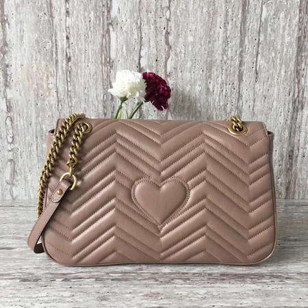 Gucci Now GG Marmont Matelasse Shoulder Bag 443496 Apricot Gucci Now GG Marmont Matelasse Shoulder Bag 443496 Apricot