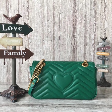 Gucci Now GG Marmont Matelasse Shoulder Bag 443496 Green Gucci Now GG Marmont Matelasse Shoulder Bag 443496 Green