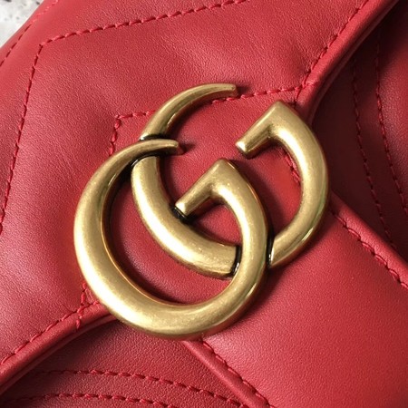 Gucci GG Marmont matelasse Mini Bag 446744 Red Gucci GG Marmont matelasse Mini Bag 446744 Red