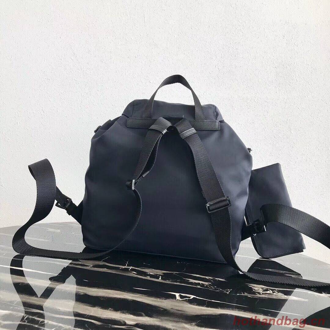 Prada Re-Nylon backpack 1BZ811 black&green Prada Re-Nylon backpack 1BZ811 black&green