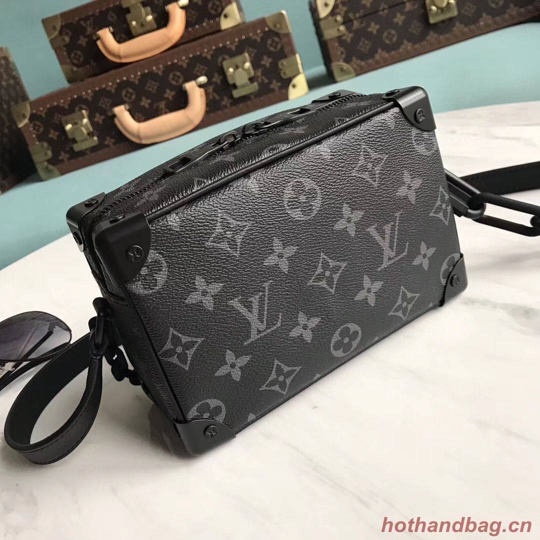 Louis Vuitton Monogram Canvas Original Leather Mini Soft Trunk M44480 Black Louis Vuitton Monogram Canvas Original Leather Mini Soft Trunk M44480 Black