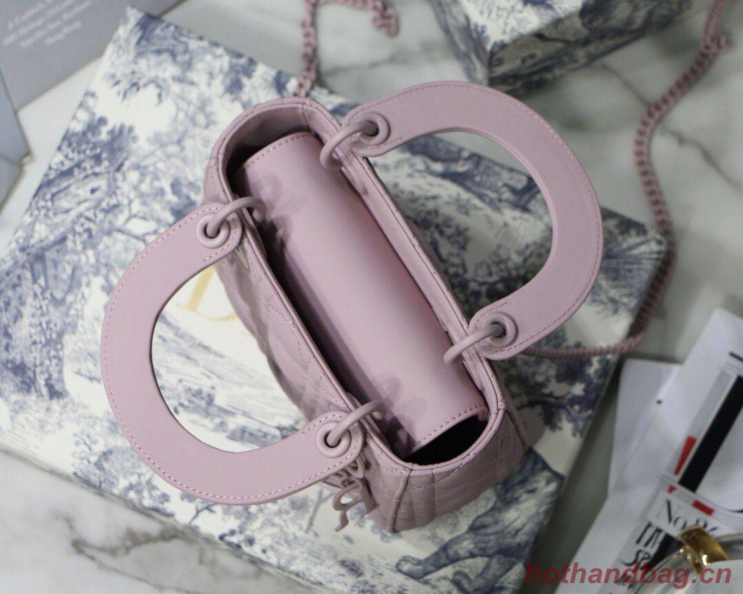 Dior Lady Dior Bag Original Sheepskin Leather CD5500 pink Dior Lady Dior Bag Original Sheepskin Leather CD5500 pink