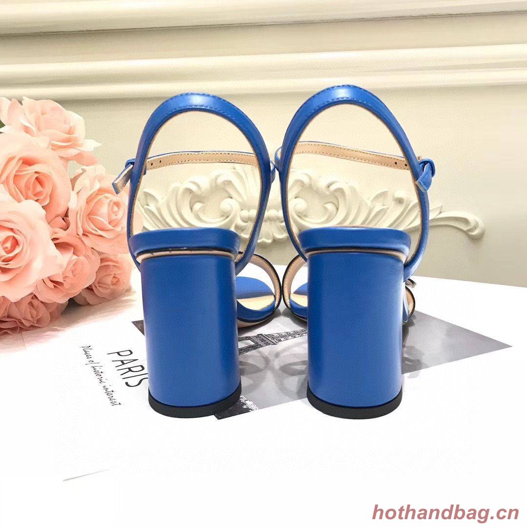 Gucci Sandals Shoes 1CM 7CM 10CM Heels GG6326 Blue