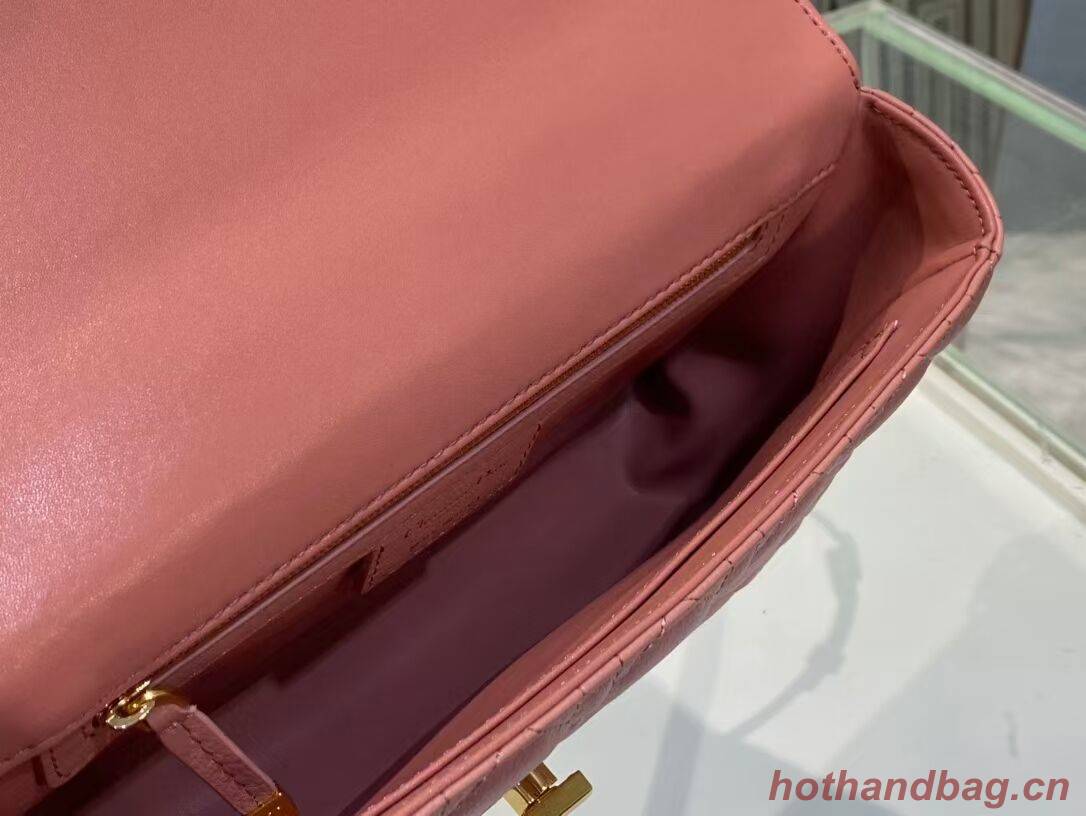 MEDIUM DIOR CARO BAG Soft Cannage Calfskin M9242 rose MEDIUM DIOR CARO BAG Soft Cannage Calfskin M9242 rose