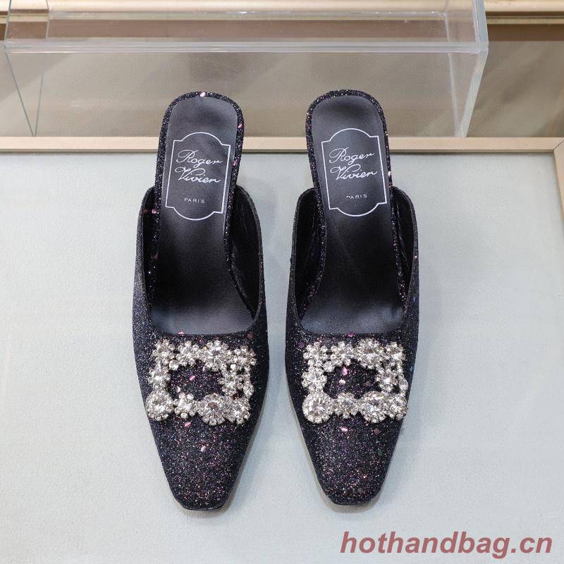 Roger Vivier 7.5CM Heels Shoes RV445MN Black