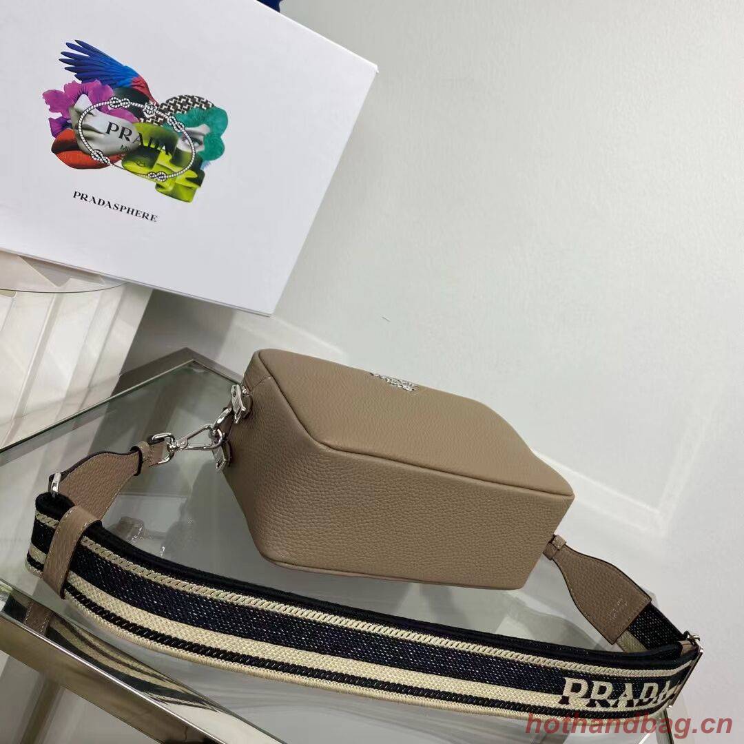 Prada Leather bag with shoulder strap 1BH082 gray Prada Leather bag with shoulder strap 1BH082 gray