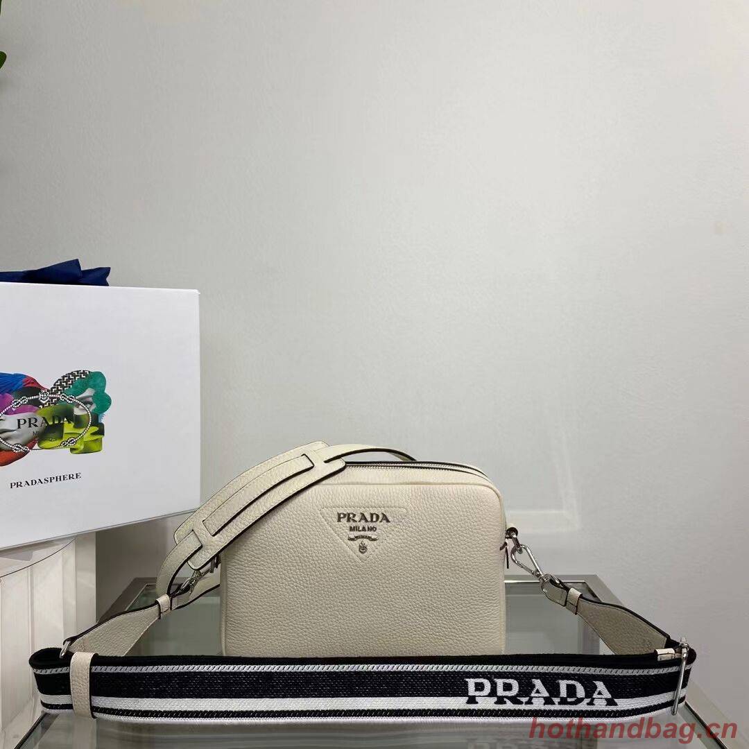Prada Leather bag with shoulder strap 1BH082 white Prada Leather bag with shoulder strap 1BH082 white