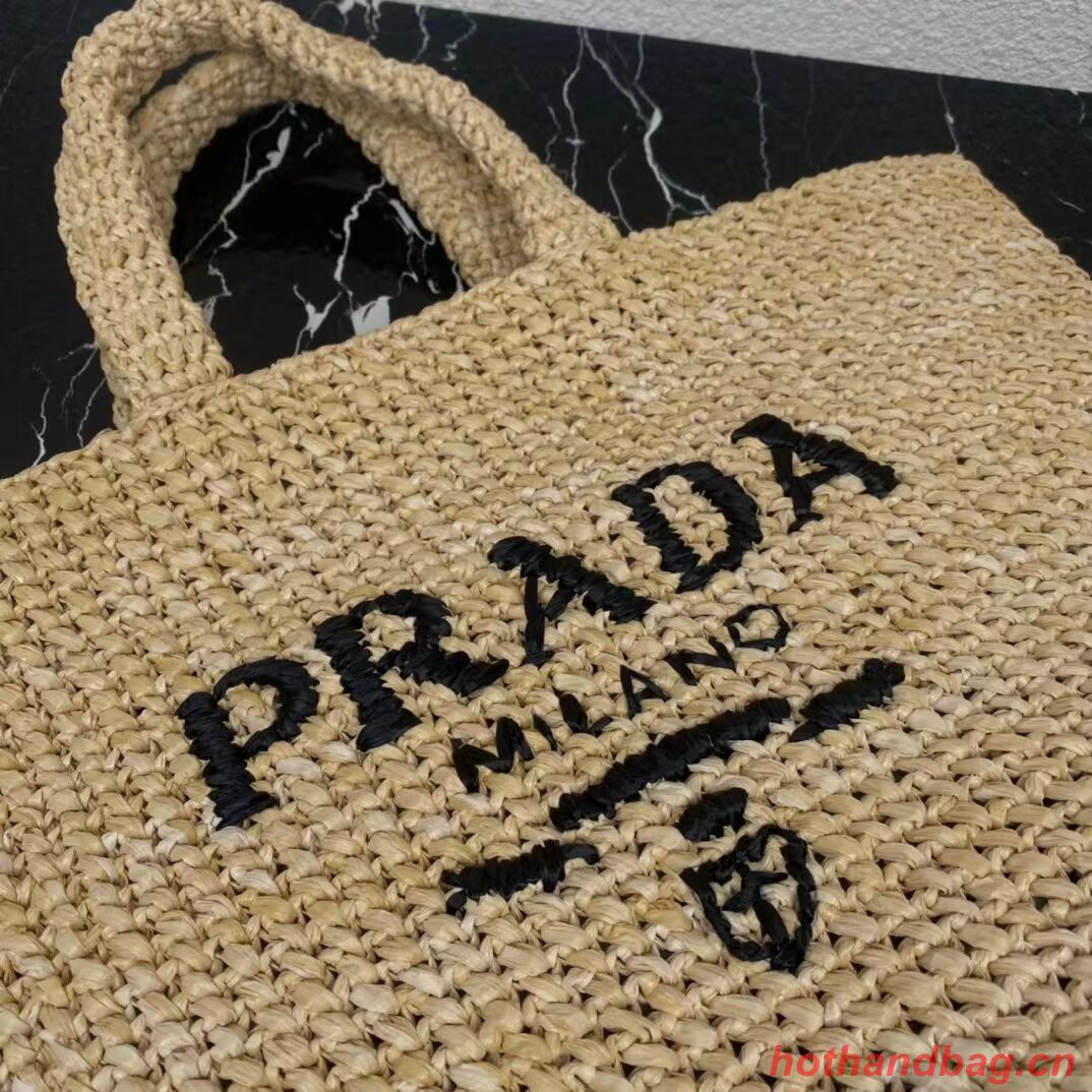 Prada Raffia tote bag 1NE229 tan Prada Raffia tote bag 1NE229 tan