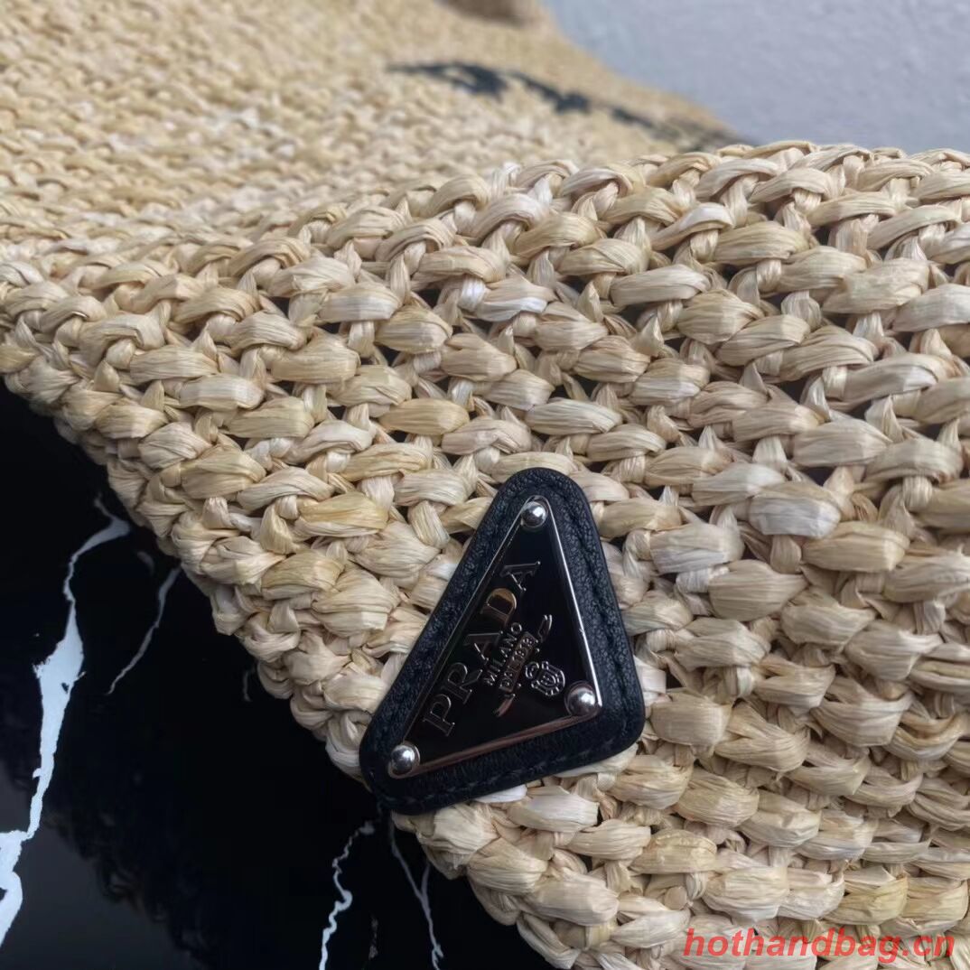 Prada Raffia tote bag 1NE229 tan Prada Raffia tote bag 1NE229 tan