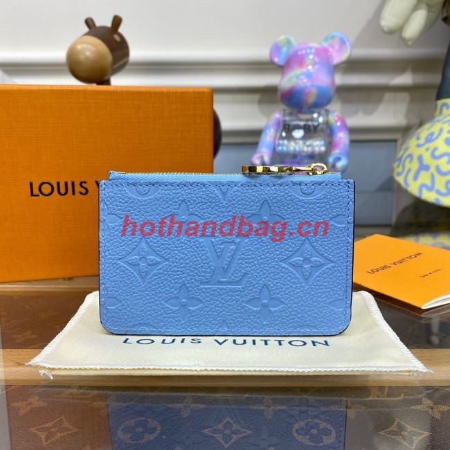 Louis Vuitton Romy Card Holder N81880 blue