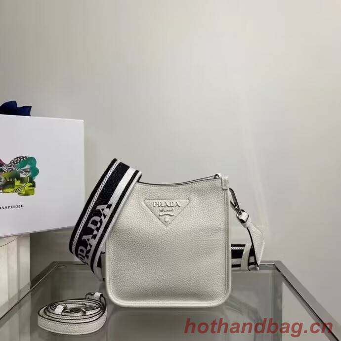 Prada Leather mini shoulder bag 1BH191 white Prada Leather mini shoulder bag 1BH191 white
