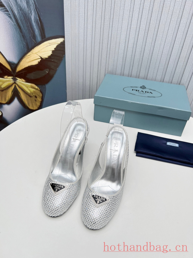 Prada leather slingback pumps 93609-1