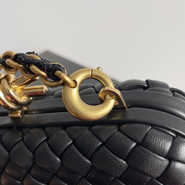 Bottega Veneta Knot With Chain 776662 black