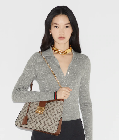 Gucci PADLOCK GG MEDIUM SHOULDER BAG 795113 Brown Gucci PADLOCK GG MEDIUM SHOULDER BAG 795113 Brown