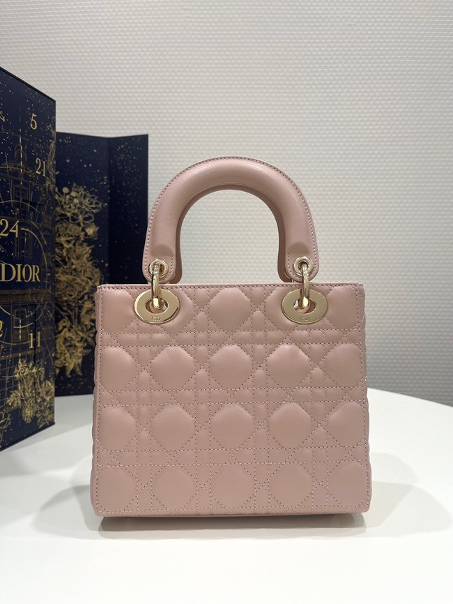 Small Lady Dior My ABCDior Bag Blush Cannage Lambskin M0538ONG