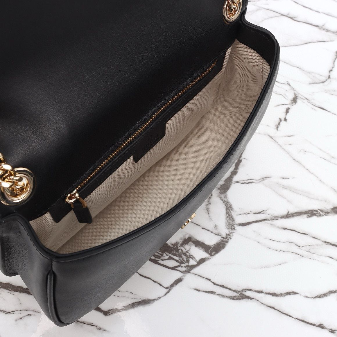 GUCCI BLONDIE SMALL SHOULDER Original Leather Bag 815715 black GUCCI BLONDIE SMALL SHOULDER Original Leather Bag 815715 black