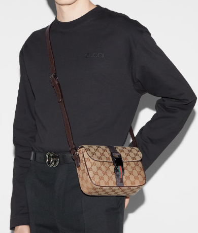 Gucci MINI GG CROSSBODY BAG 802100 Brown Gucci MINI GG CROSSBODY BAG 802100 Brown