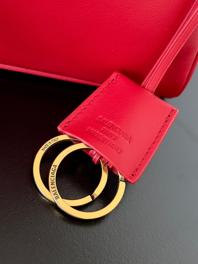 Balenciaga Rodeo Handbag smooth calfskin 795457 red