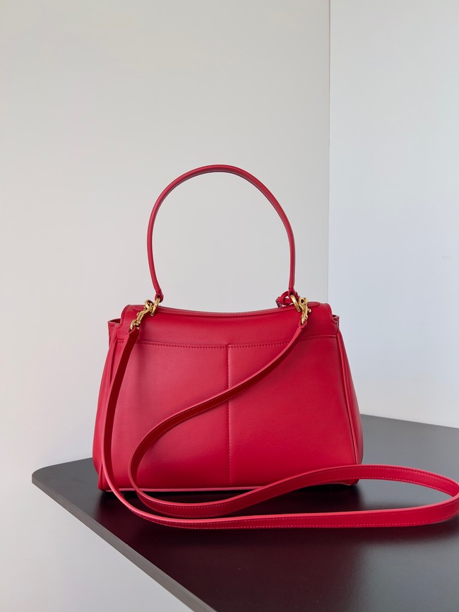 Balenciaga Rodeo Mini Handbag smooth calfskin 795456 red