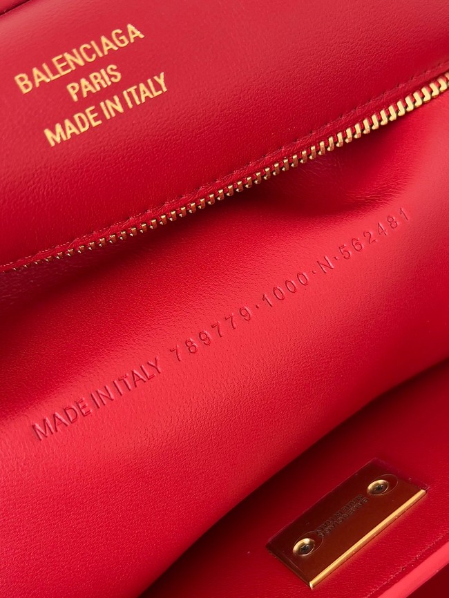 Balenciaga Rodeo Mini Handbag smooth calfskin 795456 red